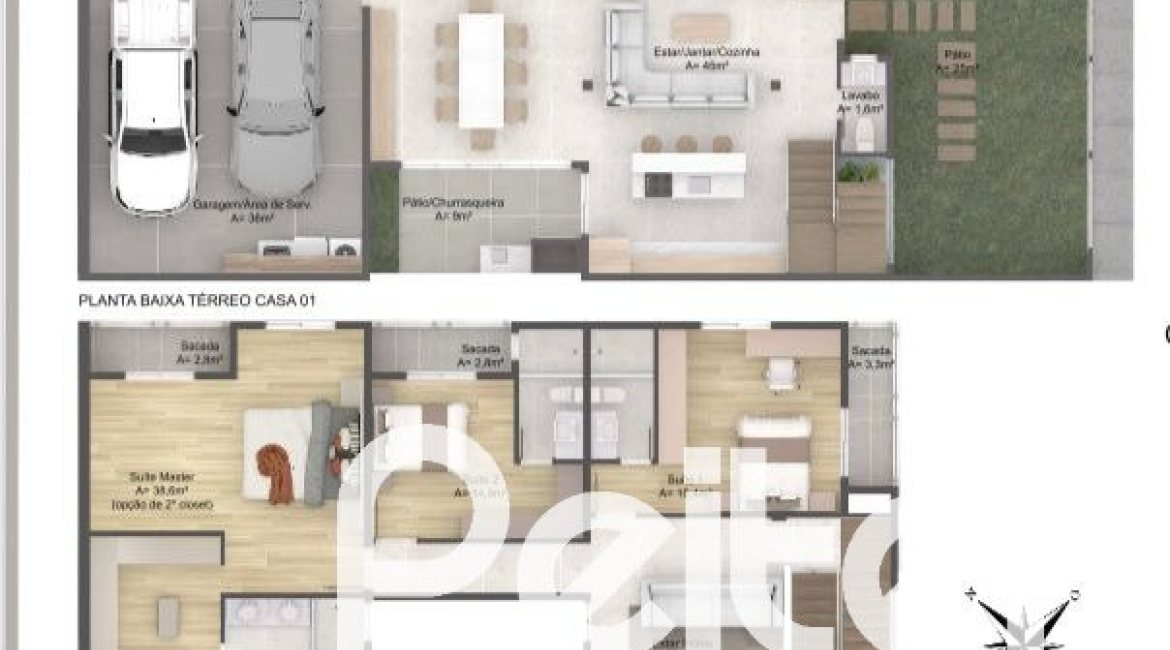 Casa à venda com 238m², 3 dormitórios, 3 suítes, 2 vagas, no bairro Vila Assunção em Porto Alegre