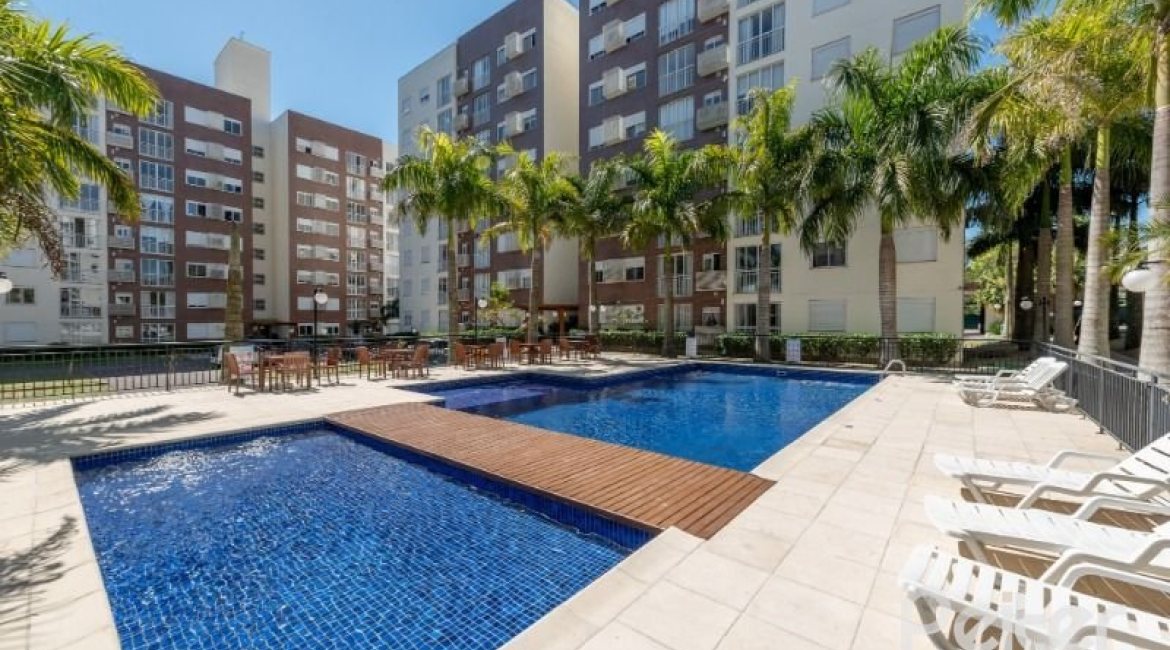 Apartamento à venda com 57m², 2 dormitórios, 1 suíte, 1 vaga, no bairro Vila Nova em PORTO ALEGRE