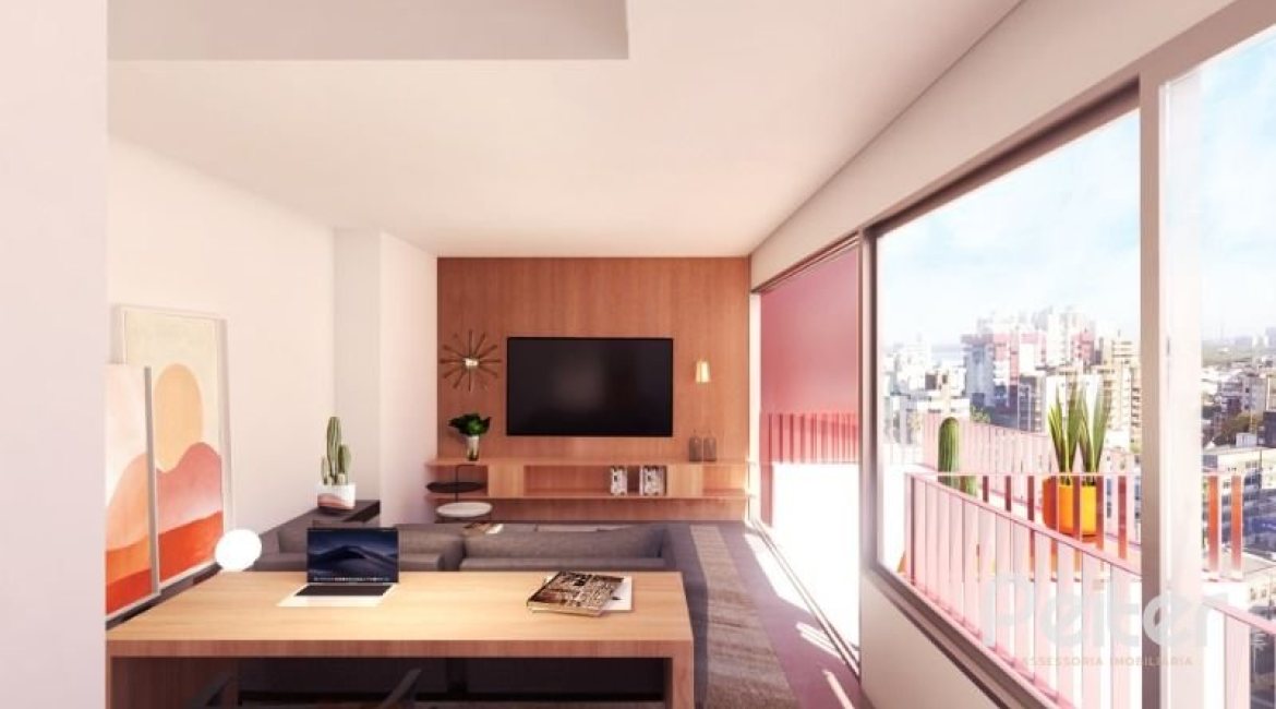Apartamento à venda com 91m², 2 dormitórios, 2 suítes, 2 vagas, no bairro Menino Deus em Porto Alegre