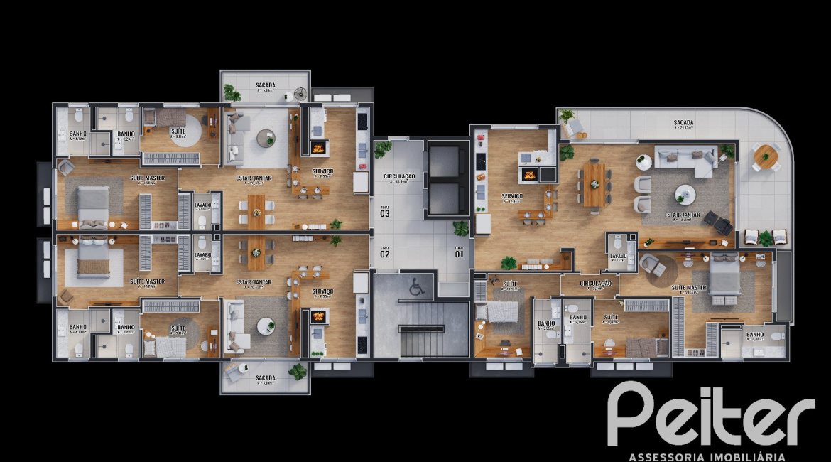 Apartamento à venda com 91m², 2 dormitórios, 2 suítes, 2 vagas, no bairro Tristeza em Porto Alegre