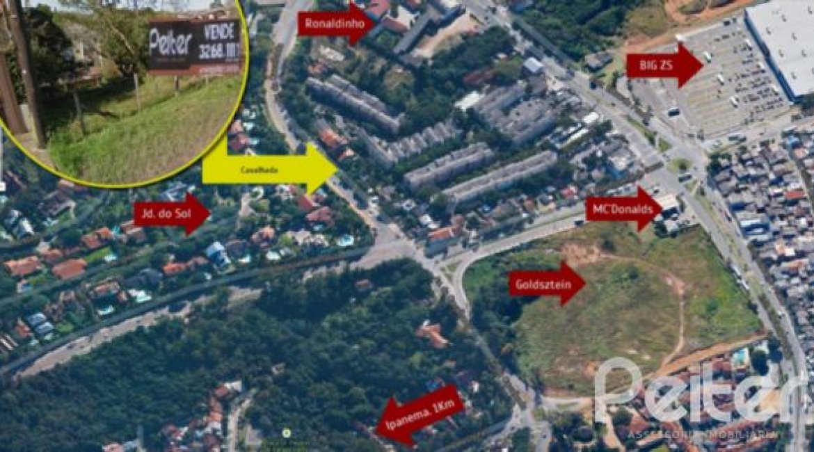 Terreno à venda com 300m², no bairro Cavalhada em Porto Alegre