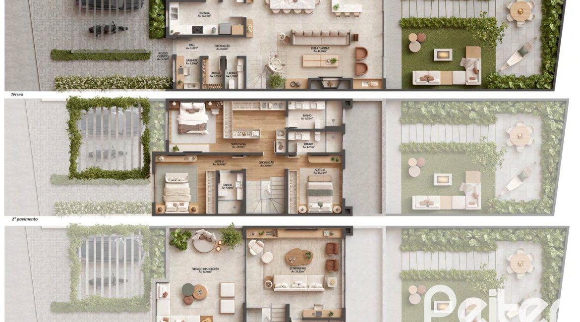 Casa em Condomínio à venda com 302m², 3 dormitórios, 3 suítes, 3 vagas, no bairro Vila Conceição em Porto Alegre