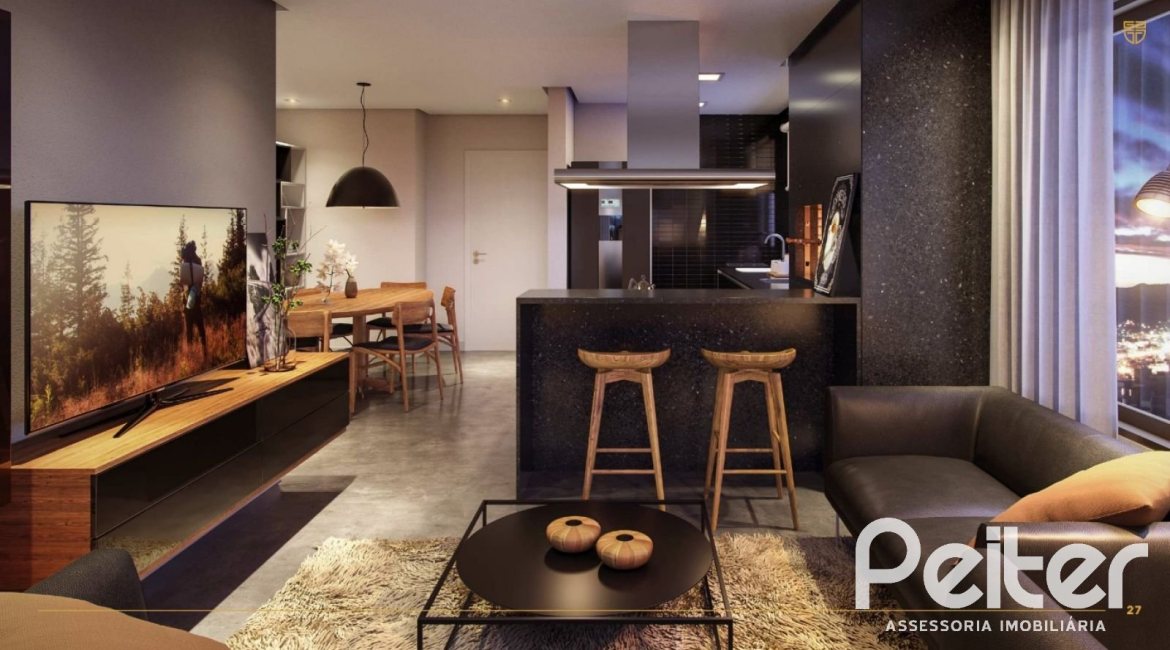 Apartamento à venda com 64m², 2 dormitórios, 1 suíte, 1 vaga, no bairro Petrópolis em Porto Alegre