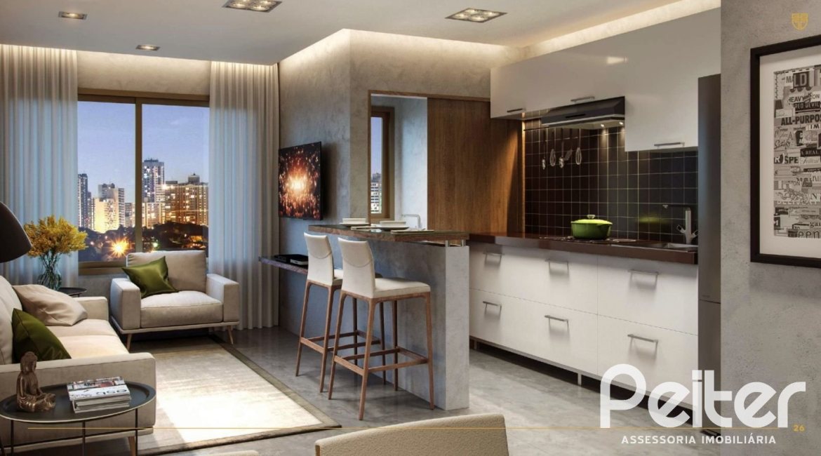 Apartamento à venda com 88m², 3 dormitórios, 1 suíte, 1 vaga, no bairro Petrópolis em Porto Alegre