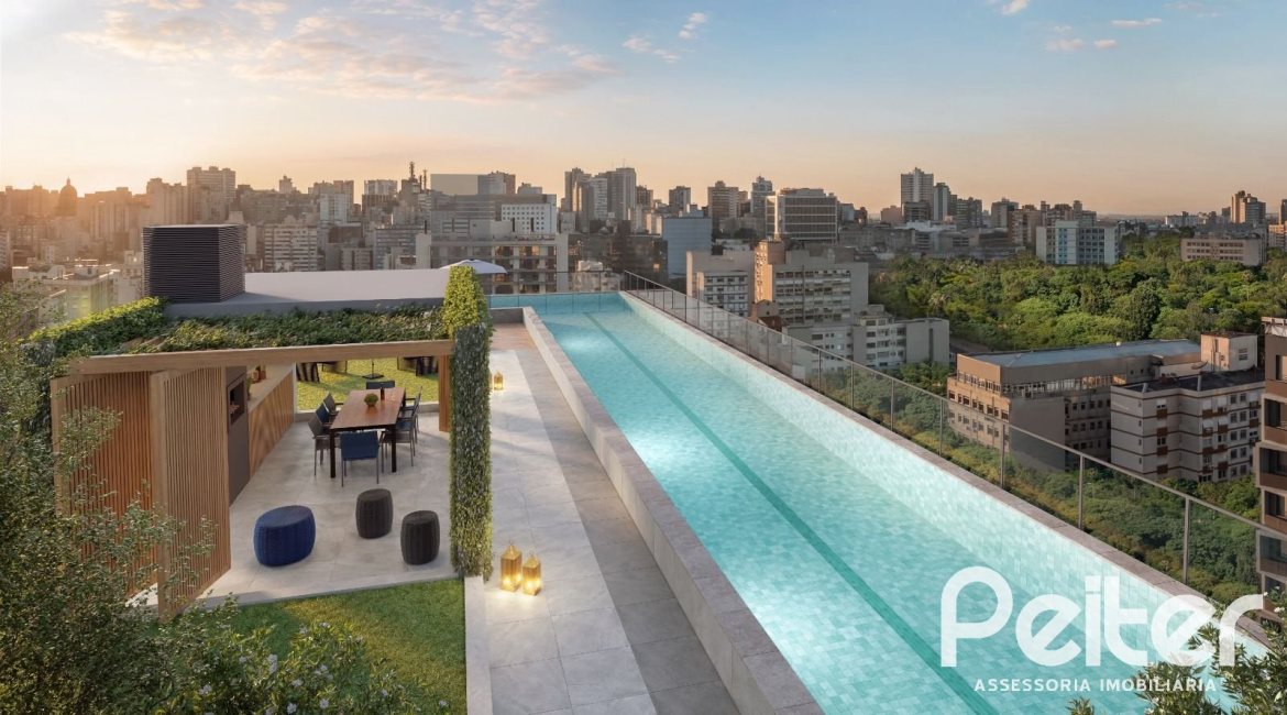 Apartamento à venda com 22m², 1 dormitório, 1 suíte, 1 vaga, no bairro Cidade Baixa em Porto Alegre