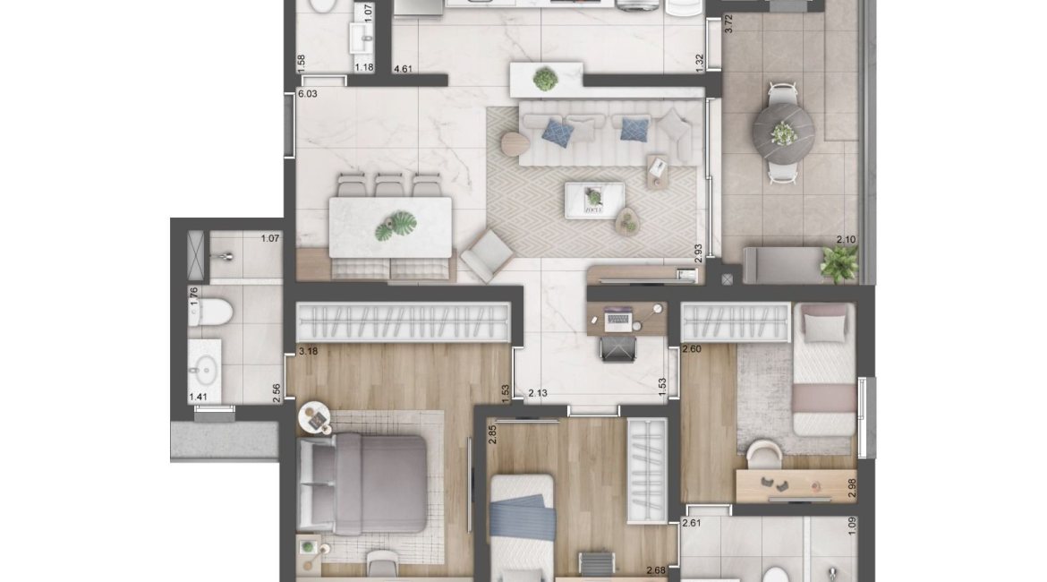 Apartamento à venda com 90m², 3 dormitórios, 1 suíte, no bairro Cidade Baixa em Porto Alegre