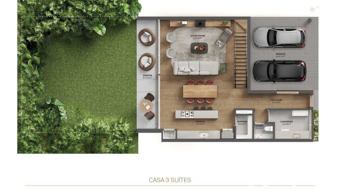 Casa em Condomínio à venda com 219m², 3 dormitórios, 3 suítes, 2 vagas, no bairro Menino Deus em Porto Alegre