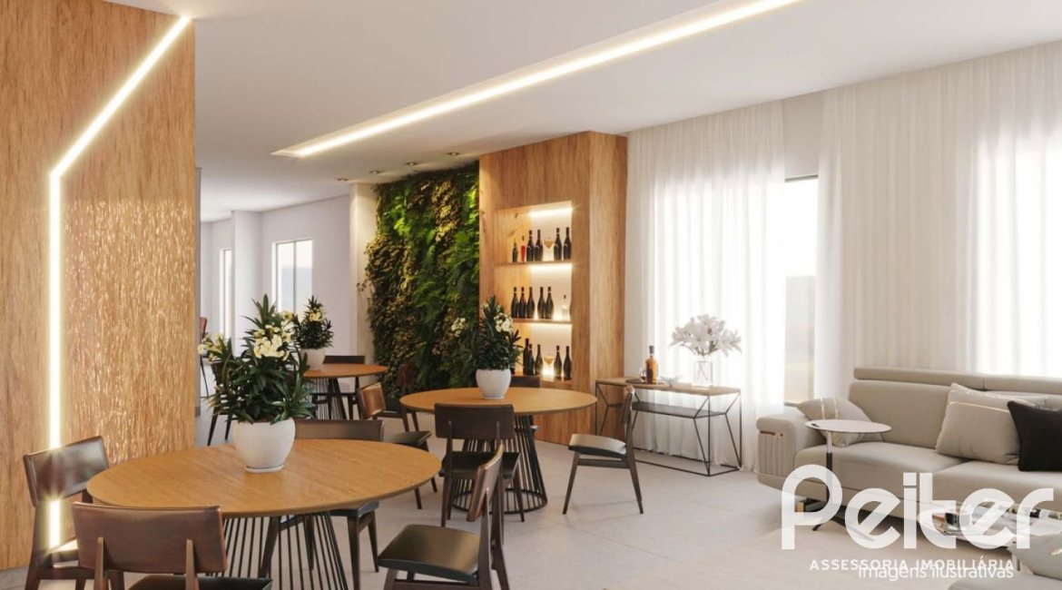 Apartamento à venda com 47m², 2 dormitórios, 1 vaga, no bairro Cristal em Porto Alegre