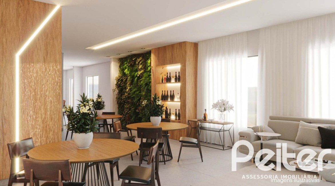 Apartamento à venda com 67m², 2 dormitórios, 1 suíte, 1 vaga, no bairro Cristal em Porto Alegre