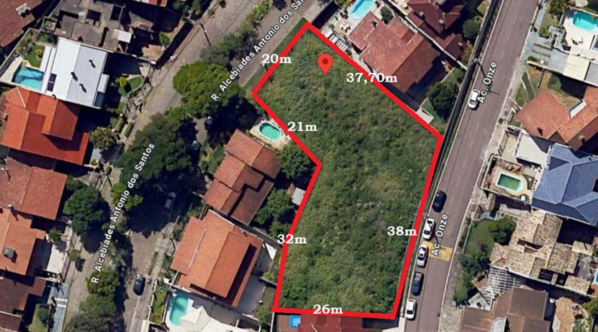 Terreno à venda com 1434m², no bairro Nonoai em Porto Alegre