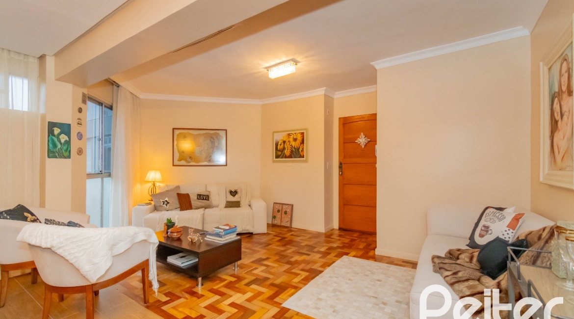 Apartamento à venda com 59m², 2 dormitórios, 1 suíte, 1 vaga, no bairro Cristal em Porto Alegre
