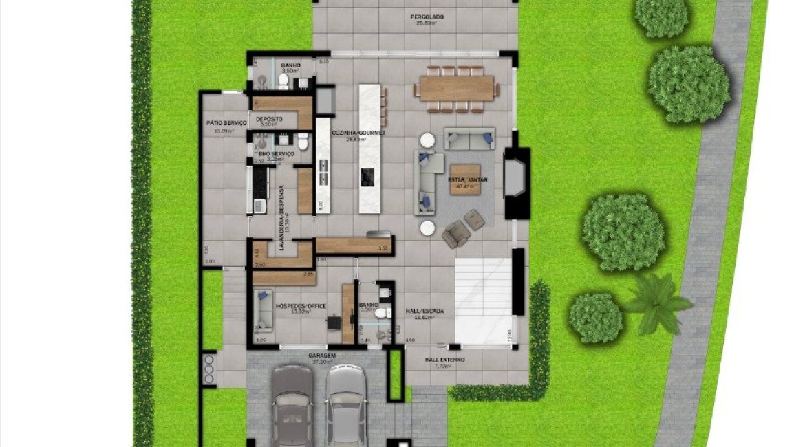 Casa em Condomínio à venda com 331m², 3 dormitórios, 3 suítes, 2 vagas, no bairro Alphaville em PORTO ALEGRE