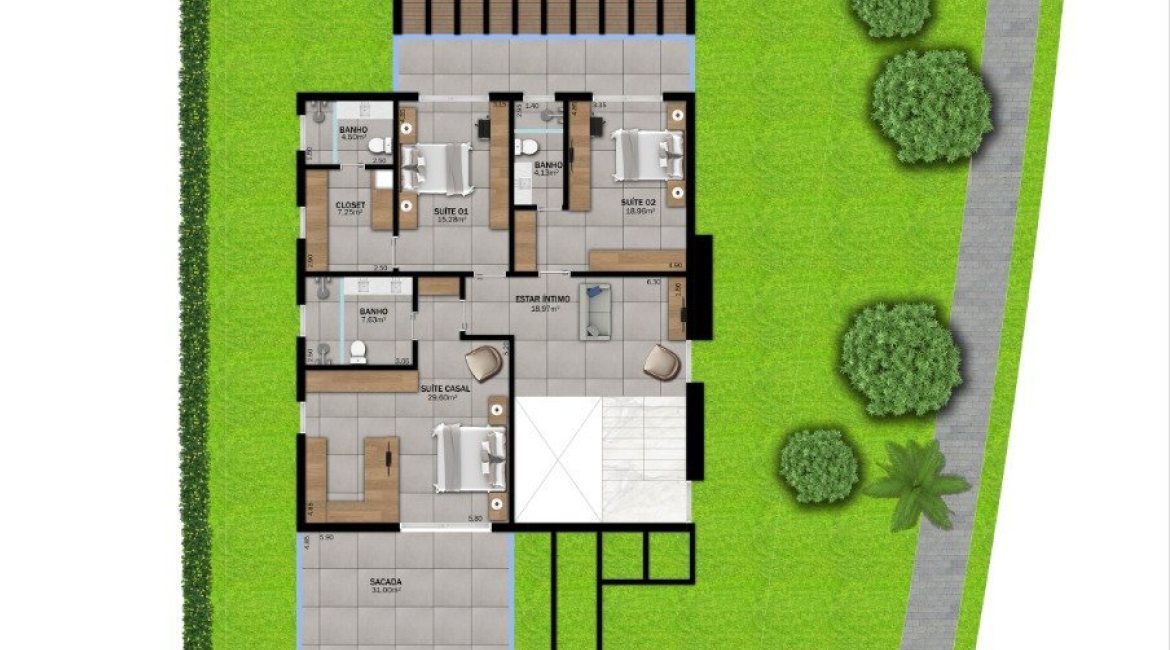 Casa em Condomínio à venda com 331m², 3 dormitórios, 3 suítes, 2 vagas, no bairro Alphaville em PORTO ALEGRE