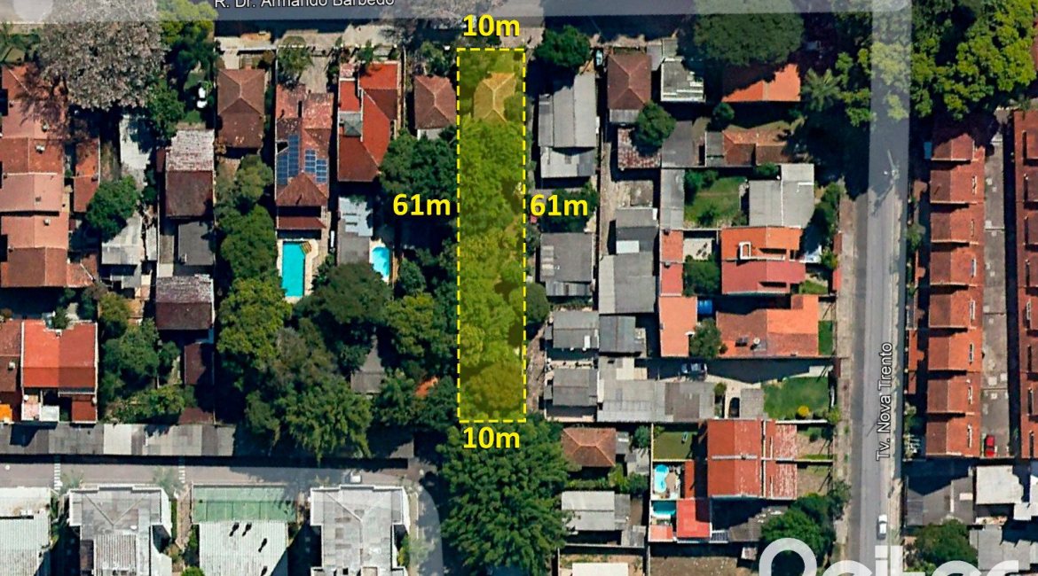 Terreno à venda com 610m², no bairro Tristeza em Porto Alegre