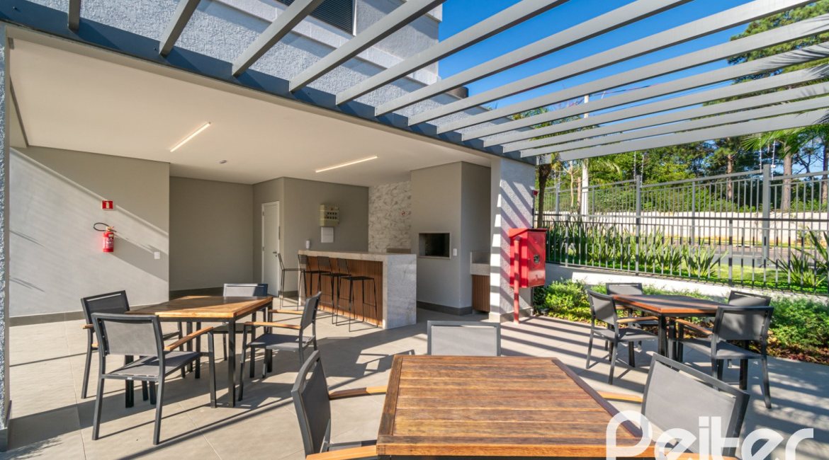 Apartamento à venda com 59m², 2 dormitórios, 1 suíte, 1 vaga, no bairro Jardim do Salso em Porto Alegre