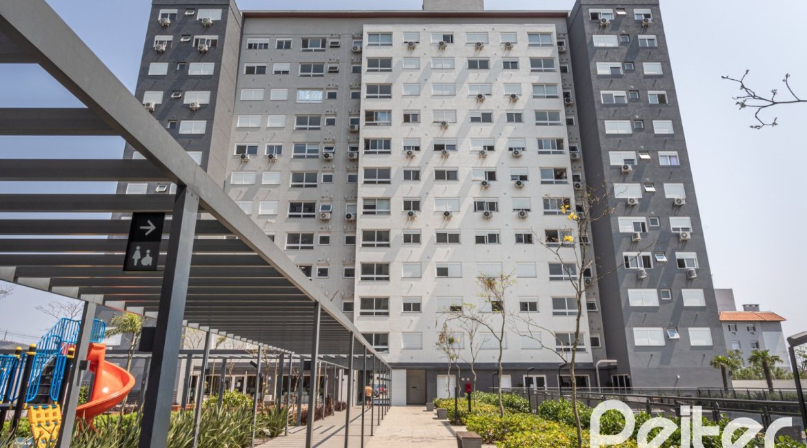 Apartamento à venda com 59m², 2 dormitórios, 1 suíte, 1 vaga, no bairro Jardim do Salso em Porto Alegre