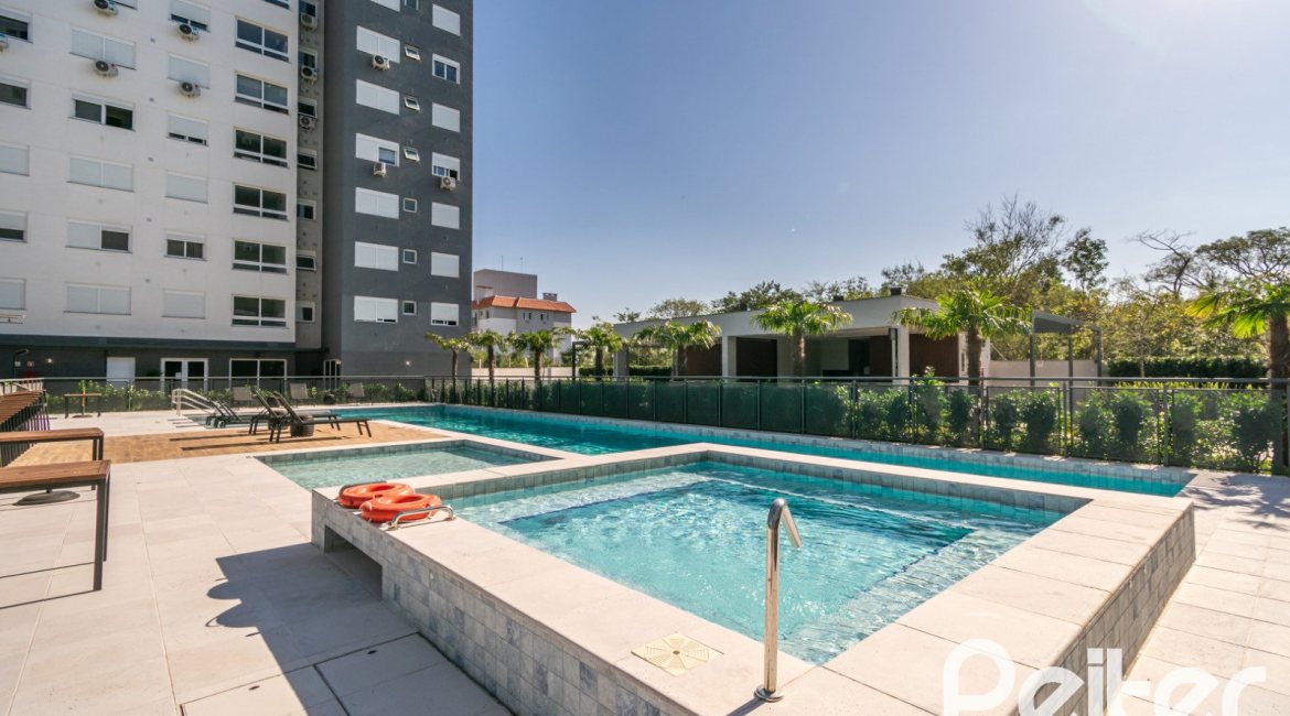 Apartamento à venda com 59m², 2 dormitórios, 1 suíte, 1 vaga, no bairro Jardim do Salso em Porto Alegre