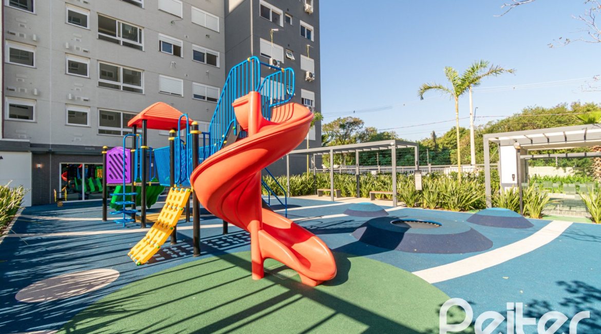 Apartamento à venda com 59m², 2 dormitórios, 1 suíte, 1 vaga, no bairro Jardim do Salso em Porto Alegre