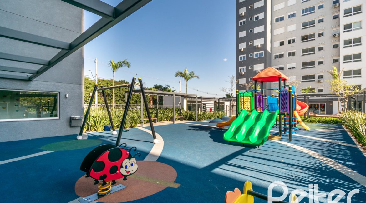 Apartamento à venda com 59m², 2 dormitórios, 1 suíte, 1 vaga, no bairro Jardim do Salso em Porto Alegre