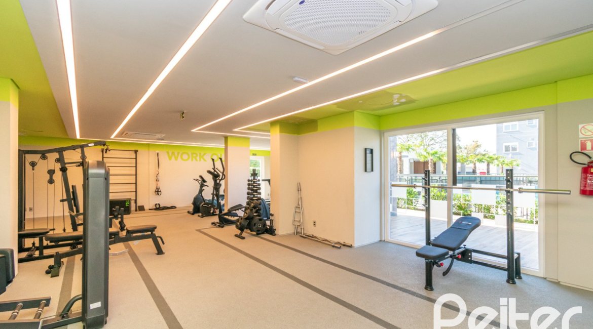 Apartamento à venda com 59m², 2 dormitórios, 1 suíte, 1 vaga, no bairro Jardim do Salso em Porto Alegre