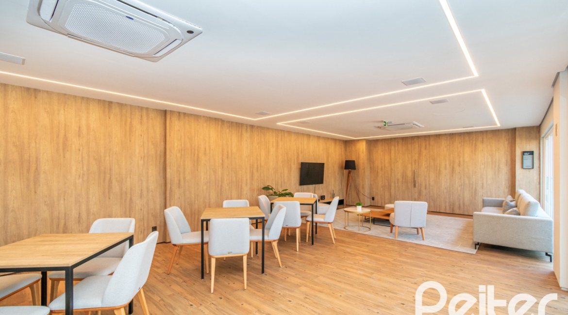 Apartamento à venda com 59m², 2 dormitórios, 1 suíte, 1 vaga, no bairro Jardim do Salso em Porto Alegre