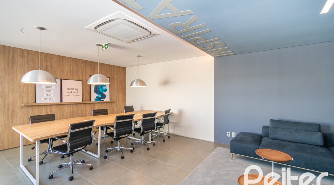 Apartamento à venda com 59m², 2 dormitórios, 1 suíte, 1 vaga, no bairro Jardim do Salso em Porto Alegre