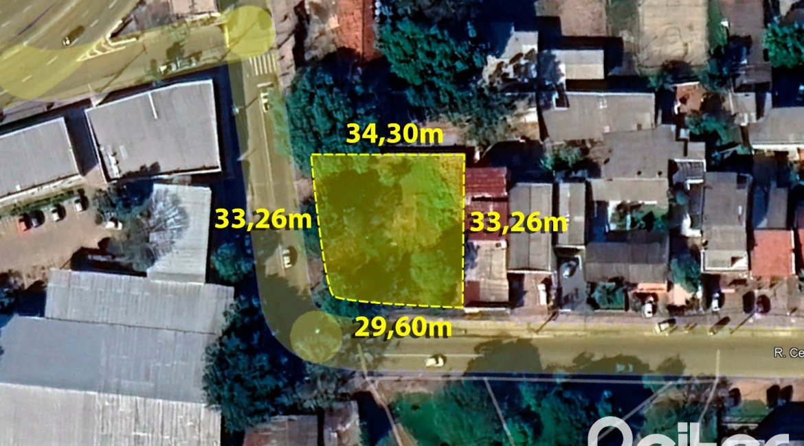 Terreno à venda com 1058m², no bairro Cristal em Porto Alegre