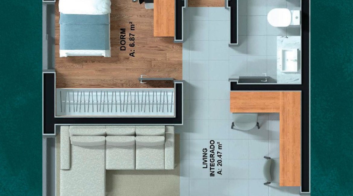 Apartamento à venda com 69m², 3 dormitórios, 1 suíte, 2 vagas, no bairro Tristeza em Porto Alegre