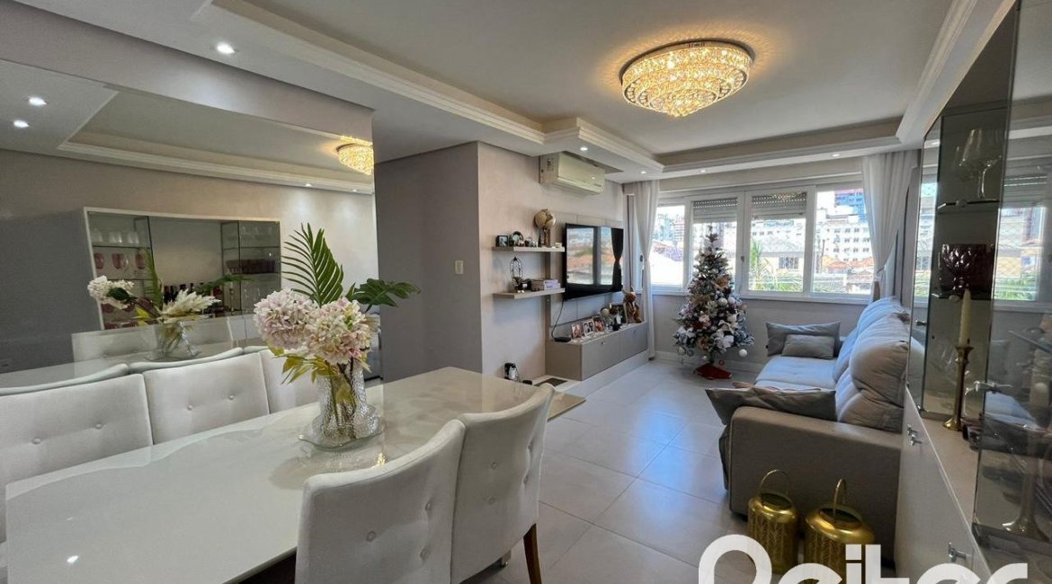 Apartamento à venda com 110m², 3 dormitórios, 1 suíte, 2 vagas, no bairro Menino Deus em Porto Alegre
