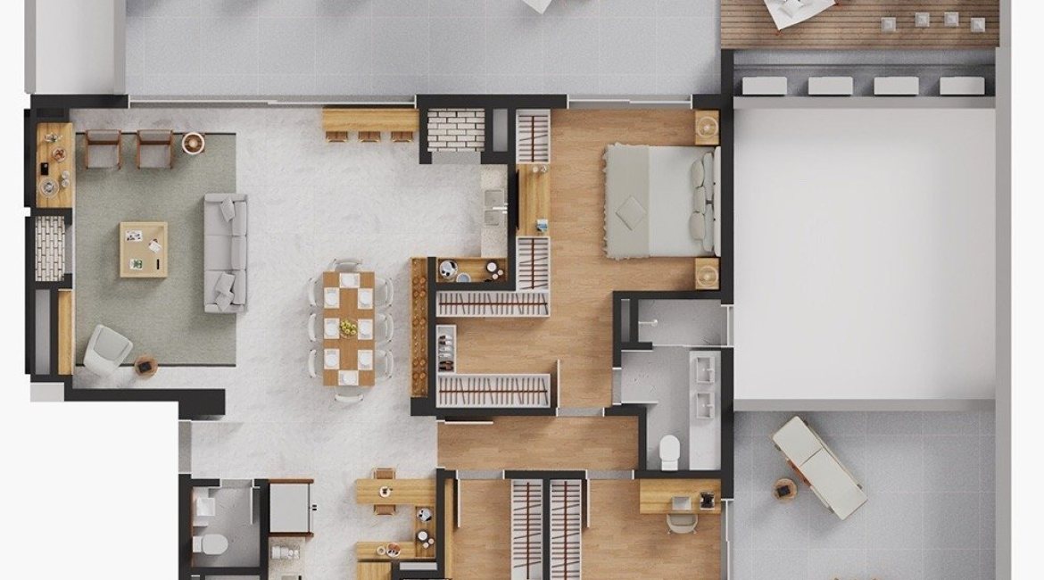 Apartamento à venda com 141m², 3 dormitórios, 1 suíte, 2 vagas, no bairro Tristeza em Porto Alegre