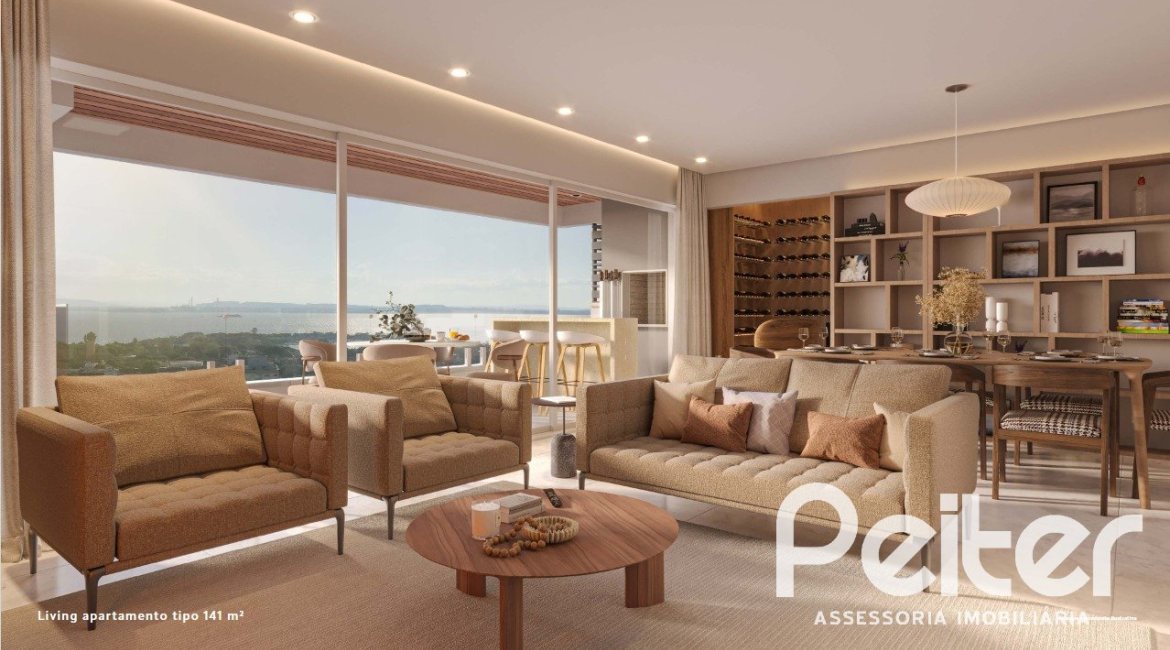 Apartamento à venda com 141m², 3 dormitórios, 1 suíte, 2 vagas, no bairro Tristeza em Porto Alegre