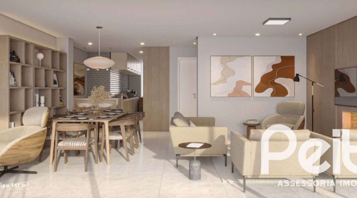 Apartamento à venda com 141m², 3 dormitórios, 1 suíte, 2 vagas, no bairro Tristeza em Porto Alegre