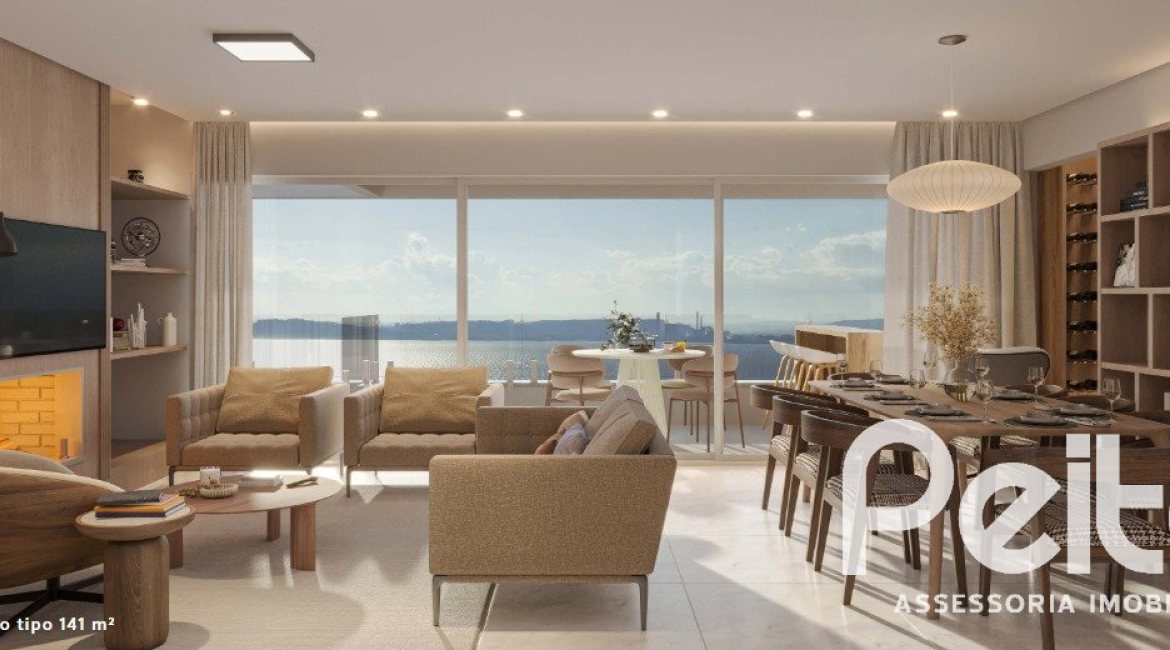Apartamento à venda com 141m², 3 dormitórios, 1 suíte, 2 vagas, no bairro Tristeza em Porto Alegre