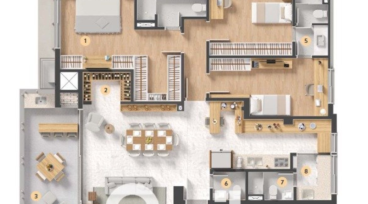 Apartamento à venda com 141m², 3 dormitórios, 1 suíte, 2 vagas, no bairro Tristeza em Porto Alegre