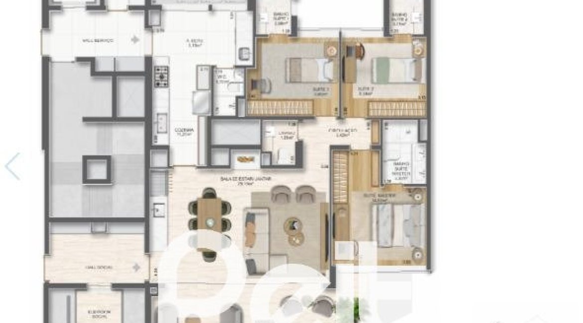 Apartamento à venda com 127m², 3 dormitórios, 3 suítes, 2 vagas, no bairro Golden Lake em Porto Alegre