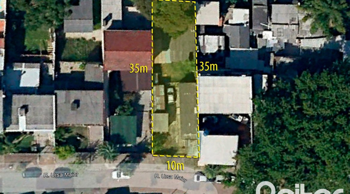 Terreno à venda com 350m², no bairro Cristal em Porto Alegre