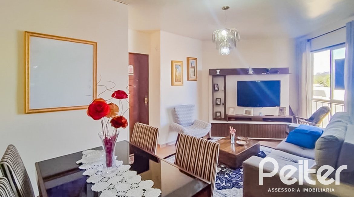 Apartamento à venda com 59m², 2 dormitórios, 1 vaga, no bairro Cristal em Porto Alegre