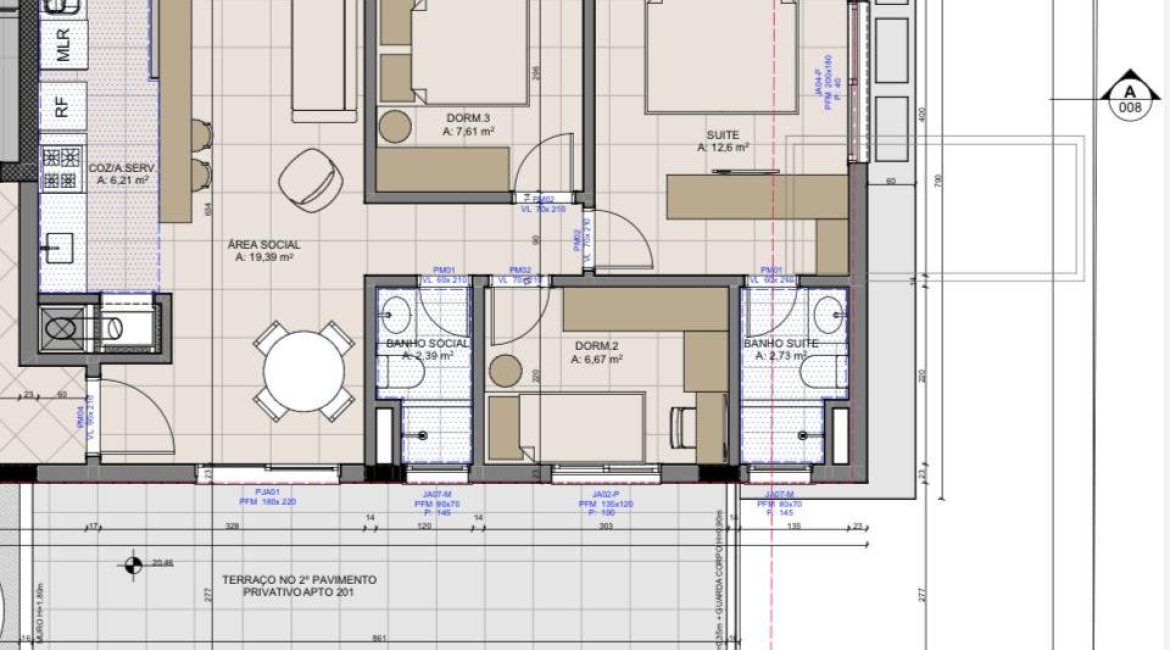 Apartamento à venda com 97m², 3 dormitórios, 1 suíte, 2 vagas, no bairro Tristeza em Porto Alegre