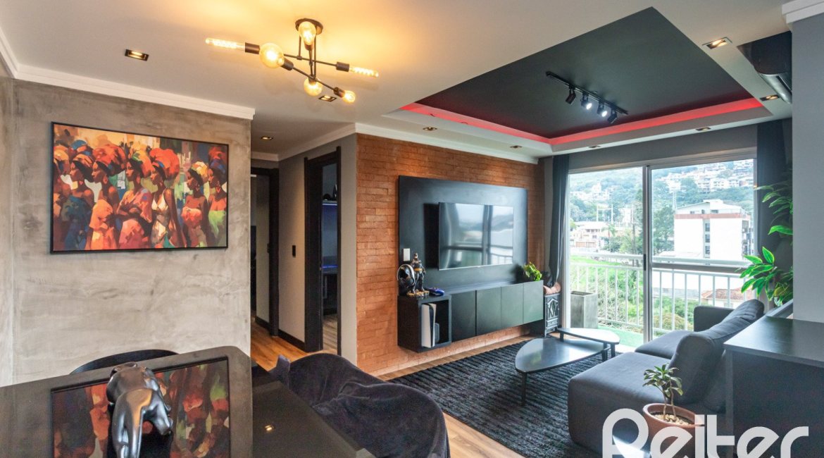 Apartamento à venda com 65m², 2 dormitórios, 1 suíte, 1 vaga, no bairro Cristal em PORTO ALEGRE