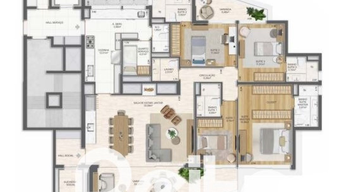 Apartamento à venda com 176m², 4 dormitórios, 4 suítes, 3 vagas, no bairro Golden Lake em Porto Alegre