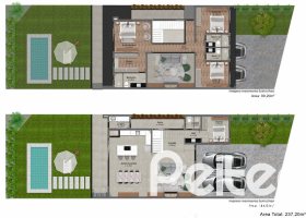 Casa em Condomínio à venda com 240m², 4 dormitórios, 3 suítes, 2 vagas, no bairro Hipica em PORTO ALEGRE