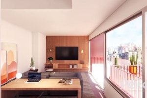 Apartamento à venda com 91m², 2 dormitórios, 2 suítes, 2 vagas, no bairro Menino Deus em Porto Alegre