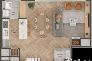 Apartamento à venda com 116m², 3 dormitórios, 1 suíte, 2 vagas, no bairro Tristeza em Porto Alegre