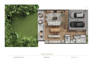 Casa em Condomínio à venda com 219m², 3 dormitórios, 3 suítes, 2 vagas, no bairro Menino Deus em Porto Alegre