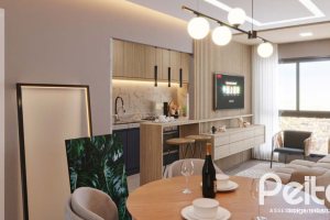 Apartamento à venda com 47m², 2 dormitórios, 1 vaga, no bairro Cristal em Porto Alegre