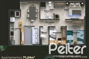 Apartamento à venda com 67m², 3 dormitórios, 1 suíte, 2 vagas, no bairro Cristal em Porto Alegre