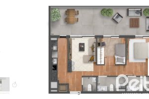 Apartamento Garden à venda com 102m², 2 dormitórios, 2 suítes, 1 vaga, no bairro Praia de Belas em Porto Alegre