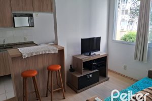 Apartamento à venda com 45m², 2 dormitórios, 1 vaga, no bairro Camaqua em PORTO ALEGRE
