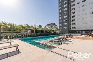 Apartamento à venda com 59m², 2 dormitórios, 1 suíte, 1 vaga, no bairro Jardim do Salso em Porto Alegre