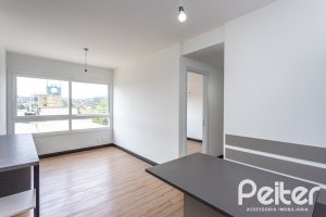 Apartamento à venda com 59m², 2 dormitórios, 1 suíte, 1 vaga, no bairro Jardim do Salso em Porto Alegre